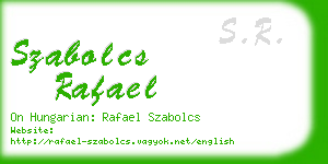 szabolcs rafael business card